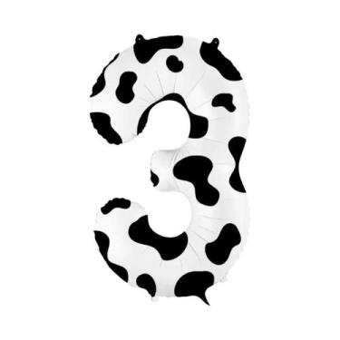 Imagem de Balão De 40 Polegadas Com Estampa De Vaca Para Festa De Aniversário In