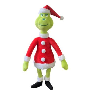 Imagem de Brinquedo de boneca de pelúcia Christmas Grinch Red 55 cm para crianças e fãs