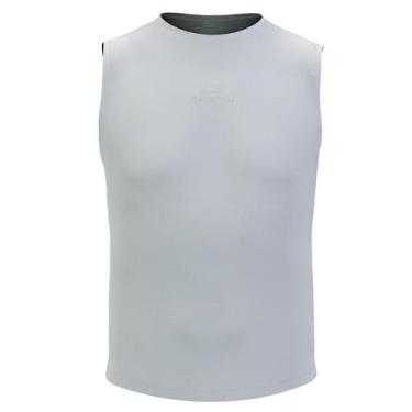 Imagem de Camisa Regata Masculina Marcio May Sports Segunda Pele Air Branca, M, 