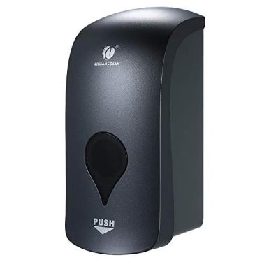 Imagem de 1000ml Dispenser de Sabonete Montado na Parede Tipo Spray Sem Enxágue Suporte para Lavamanos Manual com Trava Base Líquido Fino Grande Capacidade ABS