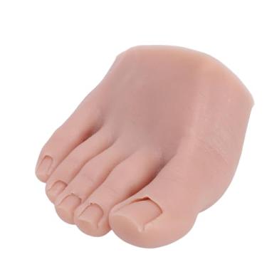 Imagem de Dioche Pé de Treinamento de Arte de Unhas de Silicone Modelo Realista de Meio pé para Prática de Pedicure Manequim de Cor de Pele Escura Profissional para Estudantes de Tecnologia de (Certa)