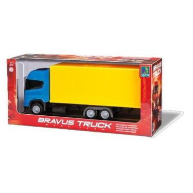 Imagem de Caminhãozinho de brinquedo Bravus Truck Bau GavaToys