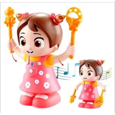 Imagem de Boneca Laila Cambalhota Pula Pula Com Som E Luz Comando Voz - MK Toys