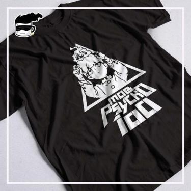 Imagem de Camiseta Mob Psycho Mob Covinhas Camisa Anime, Preto, M