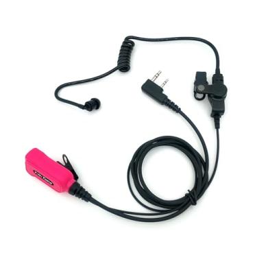 Imagem de YiNiTone Tubo de ar acústico oculto EAP-2 com PTT/MIC compatível com Kenwood Baofeng SAMCOM BTECH Retevis Walkie Talkies para UV-K58 UV-5R BF-888S UV-32 BF-F8HP UV82C UV5X3 Seris rádio bidirecional