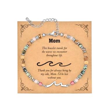 Imagem de JUTOLOKA Pulseira de onda para mulheres, pulseiras de amizade, presente de amiga, presente de irmã, presente de aniversário para melhor amiga para mulheres, pulseiras de melhor amiga, presente de