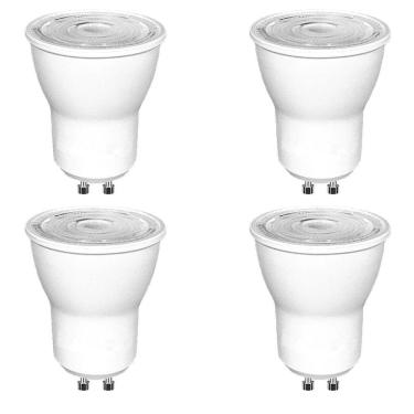 Imagem de Kit 4 Lampada Led 4000K 4W Mini Dicroica Mr11 Gu10 Bet16