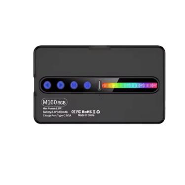 Imagem de Luz de preenchimento RGB LED para câmera cor total regulável CRI alta 95 2700K-6500K ângulo feixe 120 bateria 1800mAh es