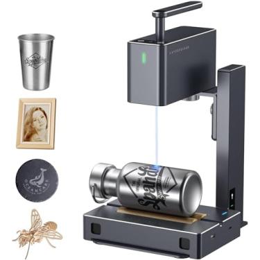 Imagem de LaserPecker LP2 Gravador a laser de diodo máquina de gravação a laser gravura a laser para madeira couro metal portátil compacto desktop portátil (terno)