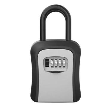 Imagem de Mini Cofre De Parede Com Gancho Para Casa Apartamento Com Senha Pequen