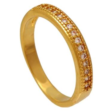 Imagem de Anel Aparador De Aliança Cravejado de Zircônias Folheado em Ouro 18k Softjoias (22)