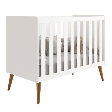 Imagem de Berço Americano Retrô Isis Branco Fosco - Moveisaqui