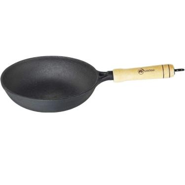 Imagem de Frigideira Wok Ferro Fundido 24 Cm Sem Tampa Santana