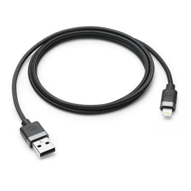 Imagem de Cabo USB A Lightning Preto Econômico Alta Resistência Postagem Rápida
