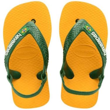 Imagem de Chinelo Havaianas Baby Brasil Logo Menino - Amarelo, 21