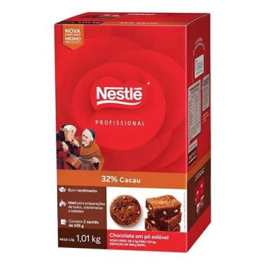 Imagem de Chocolate Em Pó Solúvel 32% Cacau Dois Frades 1,01kg Profissional Nest