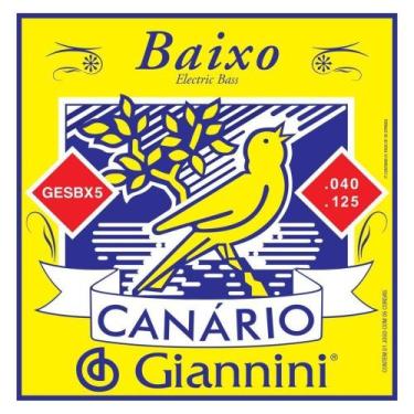 Imagem de Encordoamento Giannini -- Baixo 5 cordas -- .040 -- GESBX5 -- Série Ca