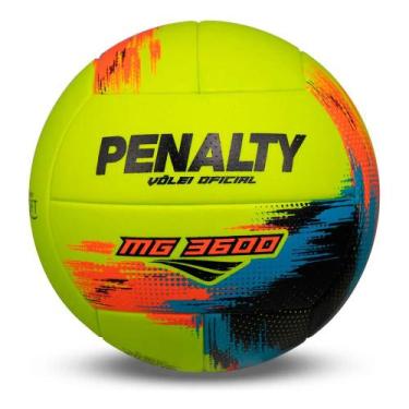 Imagem de Bola Penalty Vôlei MG 3600 Verde, Laranja e Azul, UN