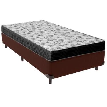 Imagem de Cama Box Solteiro e Colchão ISO 100 D33 Ortobom Marrom