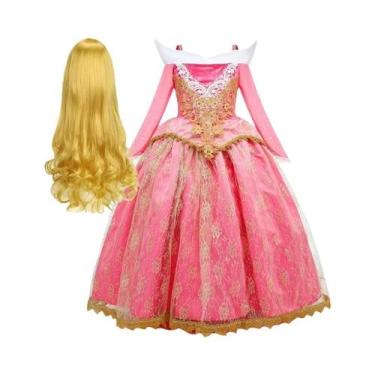 Imagem de Fantasia De Princesa Elsa Aurora Para Meninas, Vestido Elegante De Ani