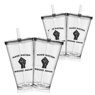 Imagem de Kit 4 Copos Com Tampa E Canudo Make Wrong