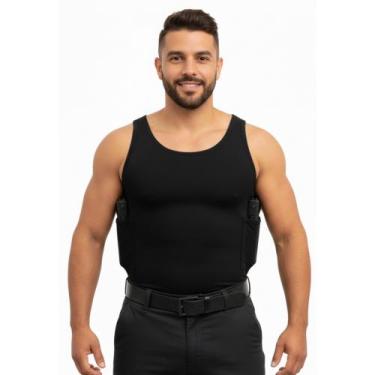 Imagem de Regata Para CAC Porta 2 Carregadores Masculina - Fanáticos Por Cintas,