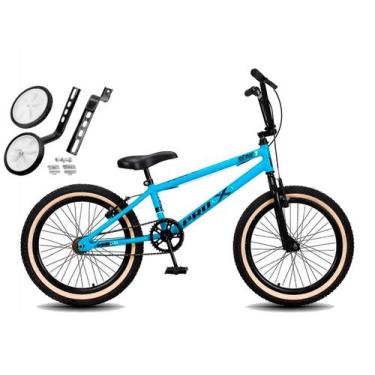 Imagem de Bicicleta Aro 20 BMX PRO X S1 Faixa Bege V-Brake e Rodinhas - Pro-X, A