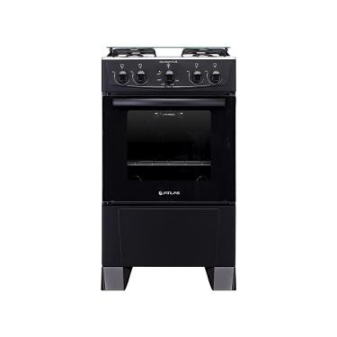 Imagem de Fogão De Piso Atlas Coliseum Plus 4 Bocas Com Mesa Inox Preto