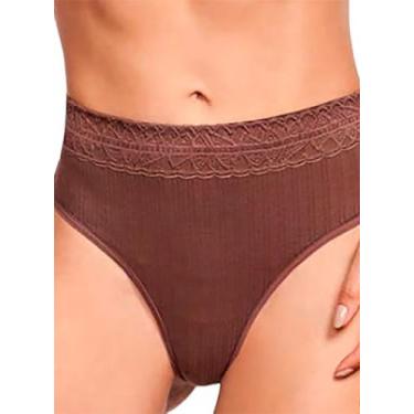 Imagem de Calcinha Fio Dental Econfort CA 14 0037 Dupla Renda Poliéster T. M/EG,