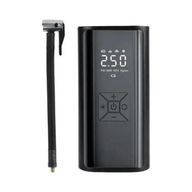 Imagem de Compressor De Ar Portátil Com Luz LED 150PSI 120W Inflador De Pneus Di
