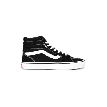 Imagem de Vans Tênis masculino de cano alto, (Camurça/lona) preto/branco, 42