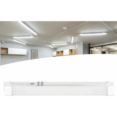 Imagem de Luminária Tubular Sobrepor Led Linear 120cm 80w Branco Frio - Congratu