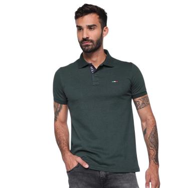 Imagem de Camisa Polo  Básica Industrie Piquet no Estilo Tommy Bordado Itália-Masculino