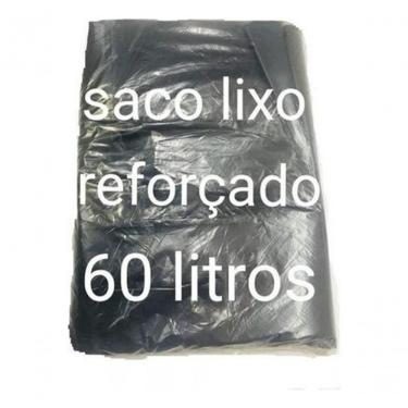Imagem de Saco para Lixo Saco Lixo Reforçado 60 Litros 100 Unidades para Descarte Doméstico e Com...
