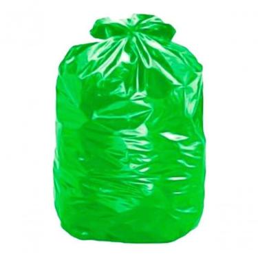 Imagem de Saco de Lixo Verde 60l Padrão Gigante 100und para Descarte de Resíduos em Ambientes Div...