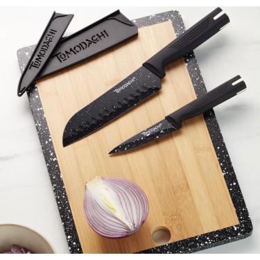 Imagem de Conjunto De Facas Profissional Talheres Preto Hampton Forge Tomodachi Akita De 12 Peças...