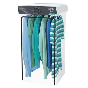 Imagem de Secadora de Roupas de Parede 8kg Com Design Dobrável e Cabide Multifun