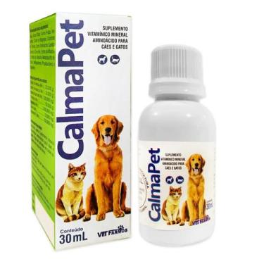 Imagem de Calmapet Calmante Natural Para Cães E Gatos 30 mL - VetFarmos