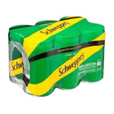 Imagem de Refrigerante Ginger Ale Schweppes Pack 6 Unidade 220ml