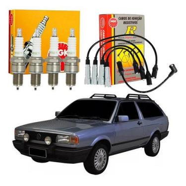 Imagem de Kit Vela Cabo Ngk Parati G1 1.6 1.8 Ap Gasolina 1991 A 1995