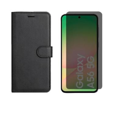 Imagem de Capa Carteira + Pelicula Hidrogel Privativa Para Samsung A56 - DB, Pre