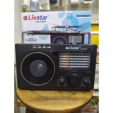 Imagem de Radio Estilo Retro Preto - Livstar