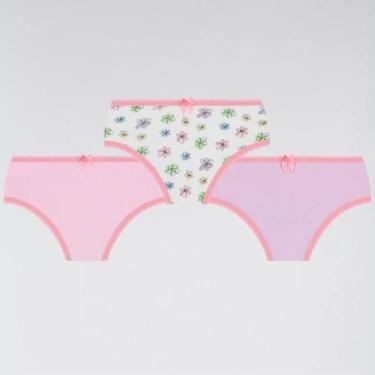 Imagem de Calcinha Lobinha Infantil Estampada 18100-089 C/3, Sortido0945, PP