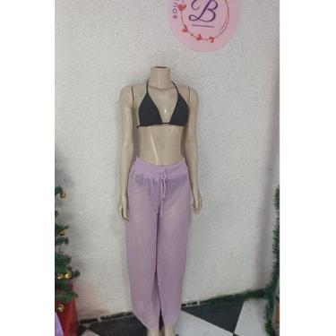 Imagem de Saida de Praia Calça Lilas - Boutique da Bibs