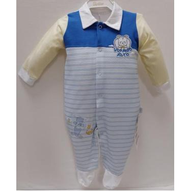 Imagem de Macacão Longo Bebê Menino Bordado Le Bhua / Paraiso 13643, Royal, M ( 
