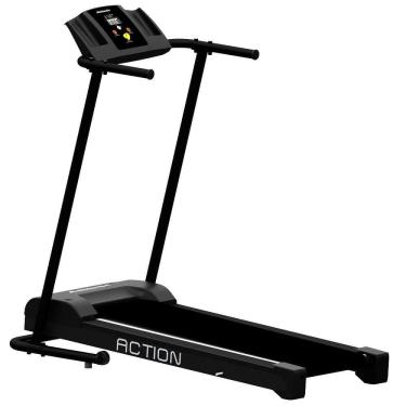Imagem de Esteira Elétrica Athletic Action 10km/h 100kg Suportados Compacta Dobrável Com Chave De...