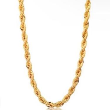 Imagem de Cordão baiano grosso banhado a ouro 18k - Della Fiori Semijoias