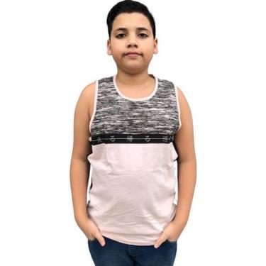Imagem de Camisetas regata premium juvenil menino gangster, Rose, 16
