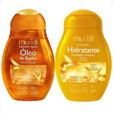 Imagem de Kit Muriel Tradicional Gourmand: Sabonete Óleo De Banho 230ml e Loção 