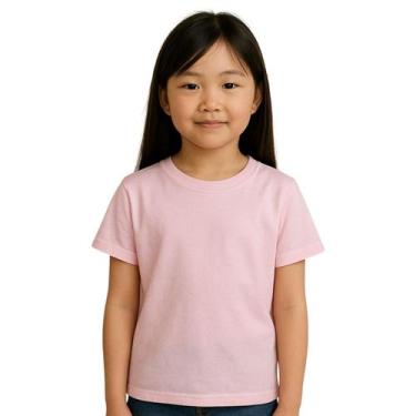Imagem de Camiseta Infantil Menina E Menino Básica 100% Algodão Premium Confortá